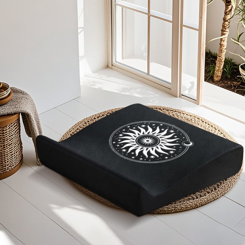 Deluxe Velvet Stella Meditation Mat, Black